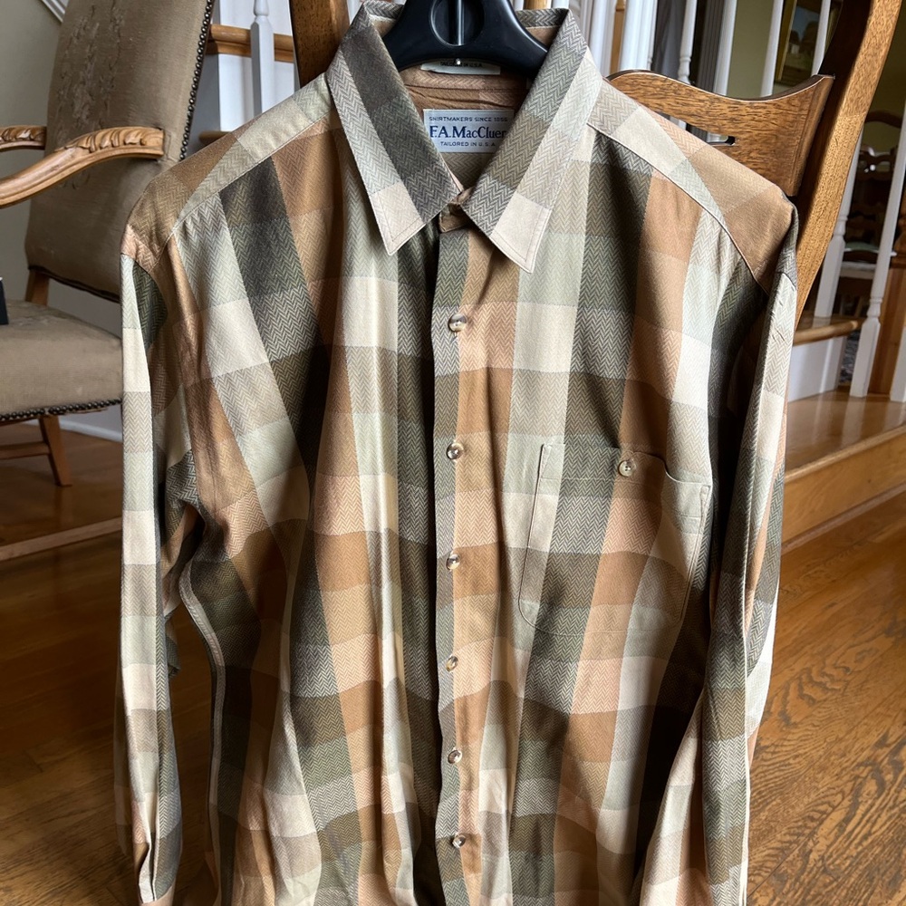 F.A.MacCluer men’s long-sleeved button-down shirt